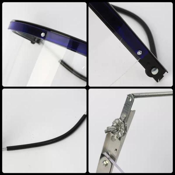 Transparent Protective Face Shield with Full-Face Coverage Ideal for Medical Settings and Laboratories