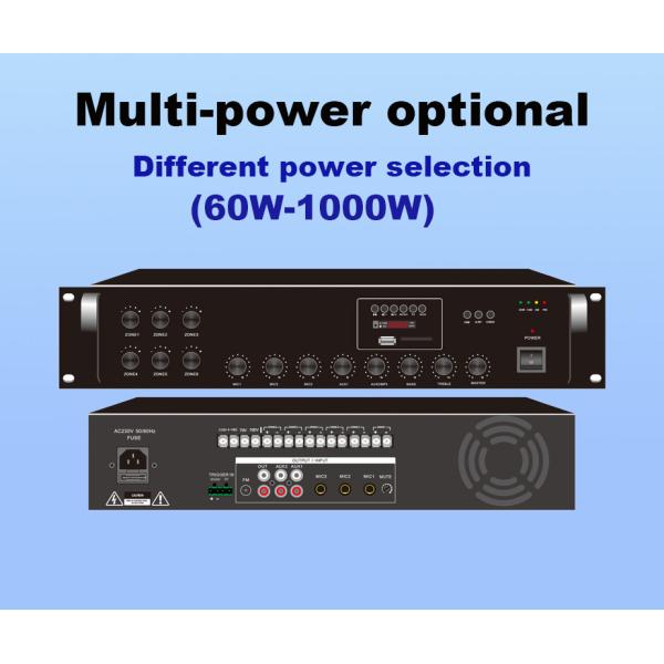 Bluetooth Mp3 FM 650W Mixing Amplifier 6 Zones For Multiple Applications with individual Volume Control