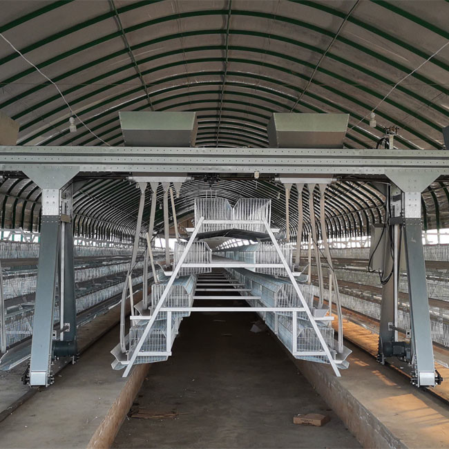 96 Birds A Type Layer Battery Chicken Cage Steel Wire Mesh