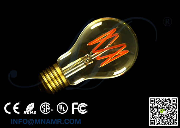 Creative DIY Lighting in House or Yard Standard A19 LED Light Bulb 220v 230v 240v Dimming Warm White Color