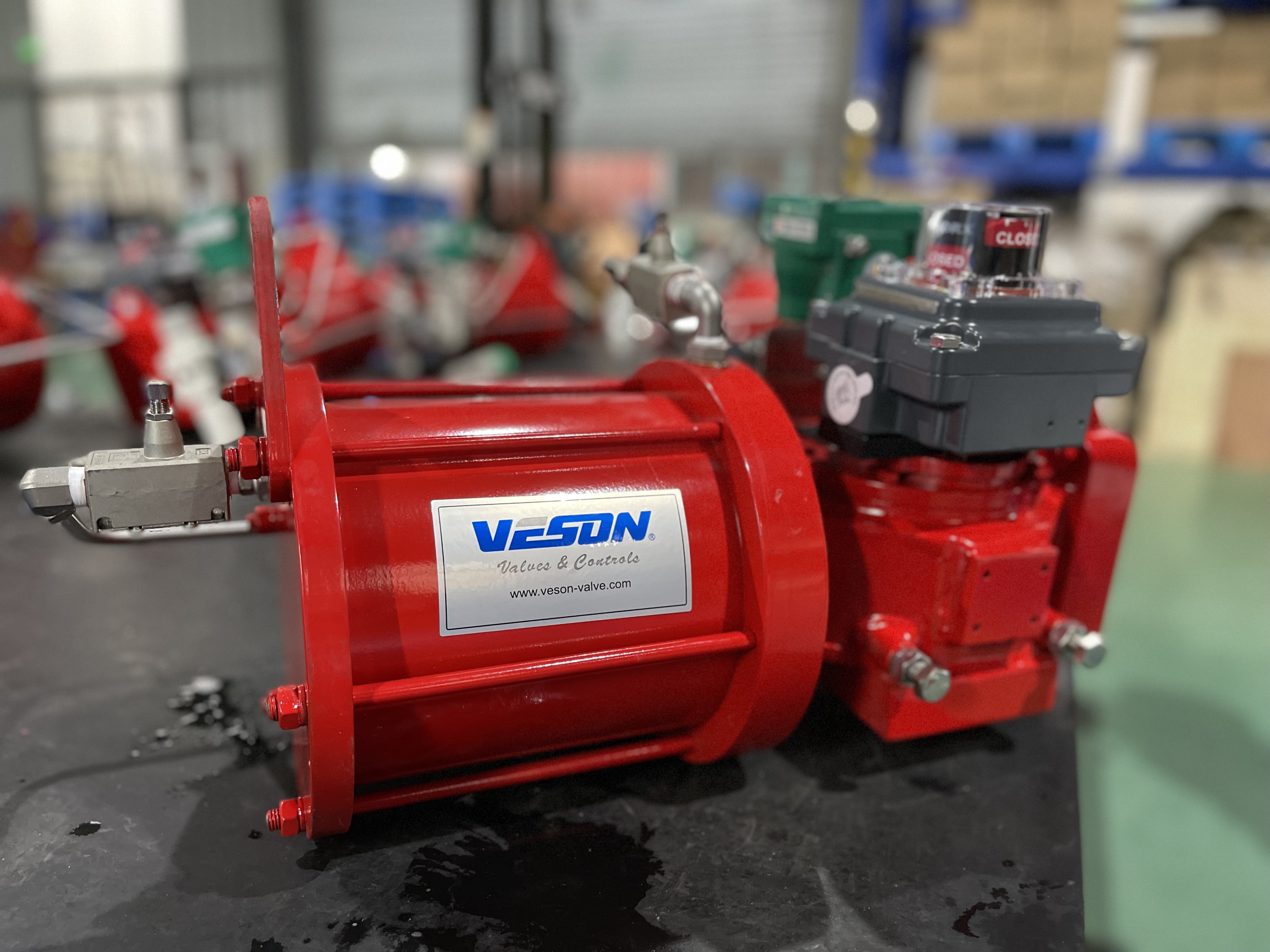 Cast Iron Double Acting Scotch Yoke Pneumatic Actuator Rotary For Valves