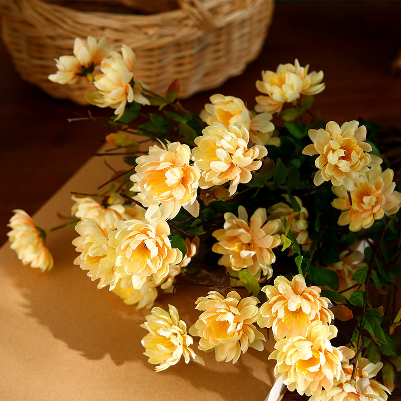 Floral Indoor Artificial Flowers Ins Bouquet Daisy Wedding Shooting Props Decoration