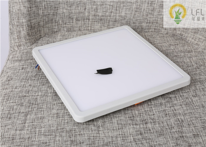 Square Led Surface Mount Ceiling Lights , Slim Round Led Panel Light 2835 Epistar Chips