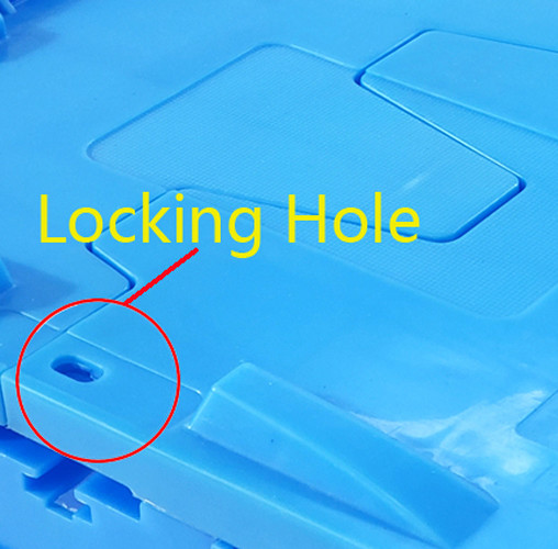 Stackable Industrial Attached Lid Container Injection Plastic Moving Box