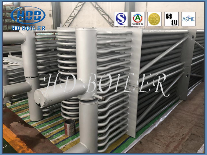 Carbon Steel Flue Gas Economiser With Manifold Header For Pulverized Coal Boiler