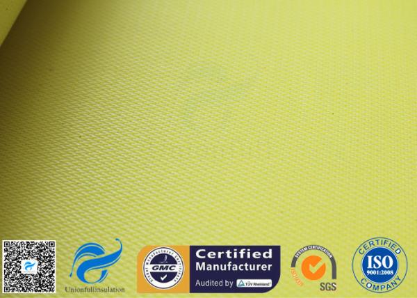 Yellow High Temperature Lightweight Fiberglass Cloth For Waterproofing 530gsm