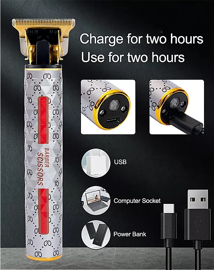 Waterproof Hair Cutting Trimmer Machine 10W With Low Noise T Blade