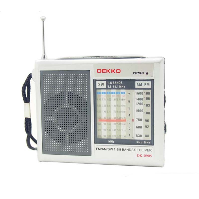 Mini Shortwave AM FM Radio SW 6 Bands Dry Battery Hand Hold FM76