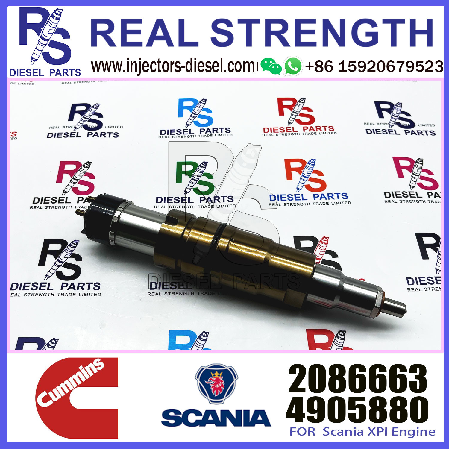 Fuel Injector Assembly 2872544 2086663 2057401 2872405 203183 Common Rail Injector