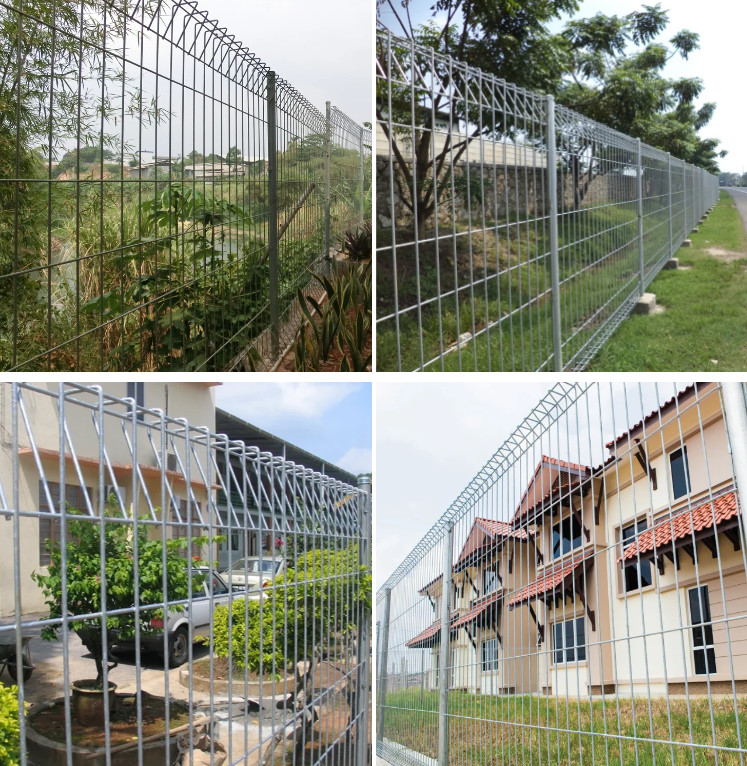 European Triangle Bending Welded Wire Mesh Fence 1.8m BRC Mesh Fence