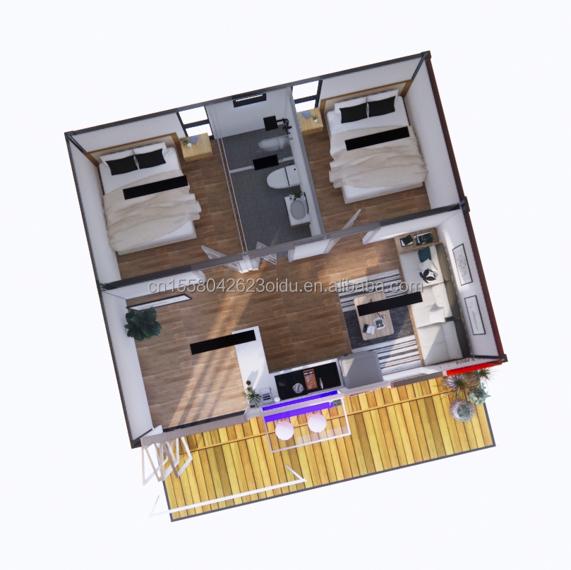 Galvanized Steel Bending Modern Design Prefabricated House for Shipping Container Sandwich Panel Modular Shop Apartment