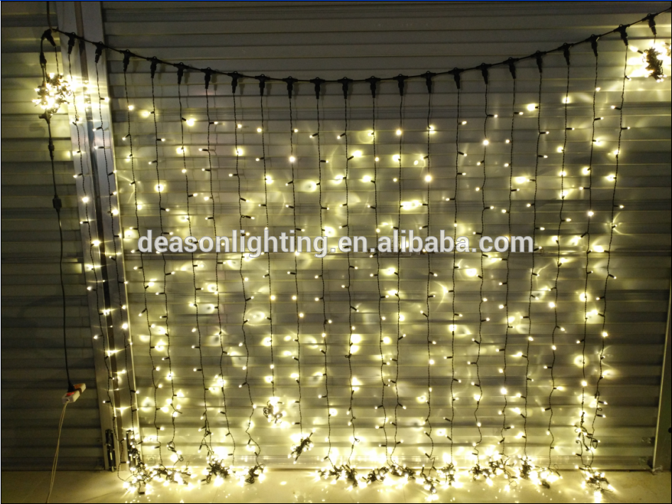 hot sale waterproof festive led curtain christmas light for outdoor