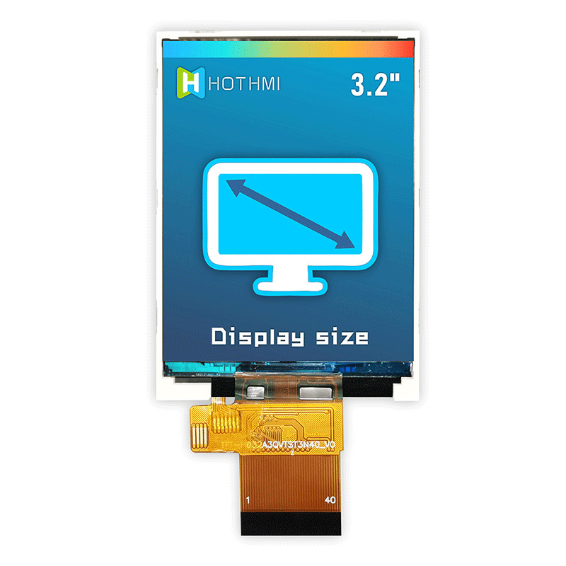Straight 240x320 TFT Touch Screen 350cd/M2 TFT-H032A3QVTST3N40