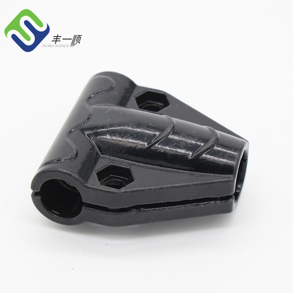 Natural Painted Aluminum T Connector 16mm Combination Rope Accessories Fittings