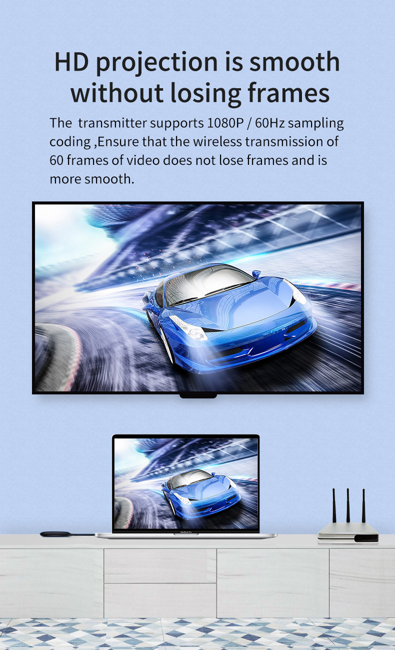 4K Conference Room Wireless Presentation , RX TX Wireless Screen Casting