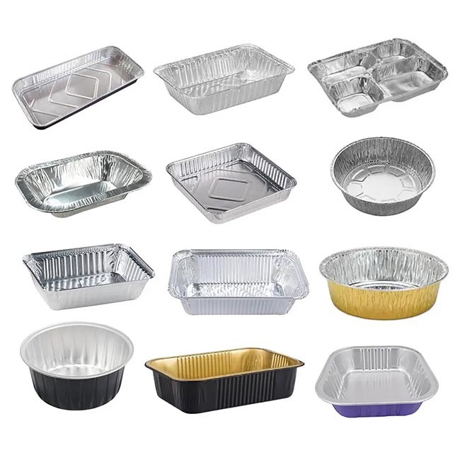 30-600mm Length Disposable Aluminum Foil Food Containers For Food Packaging