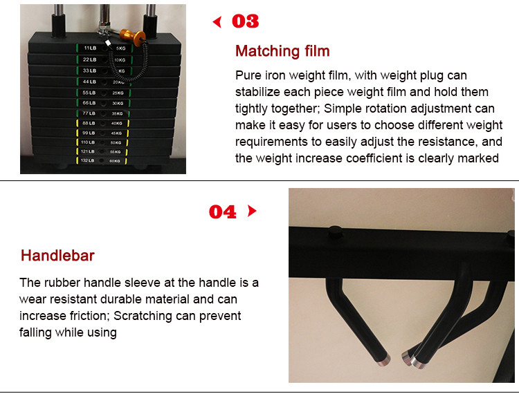 Professional Commercial Multi Station Gym Equipment , Cable Power Combo Rack Machine