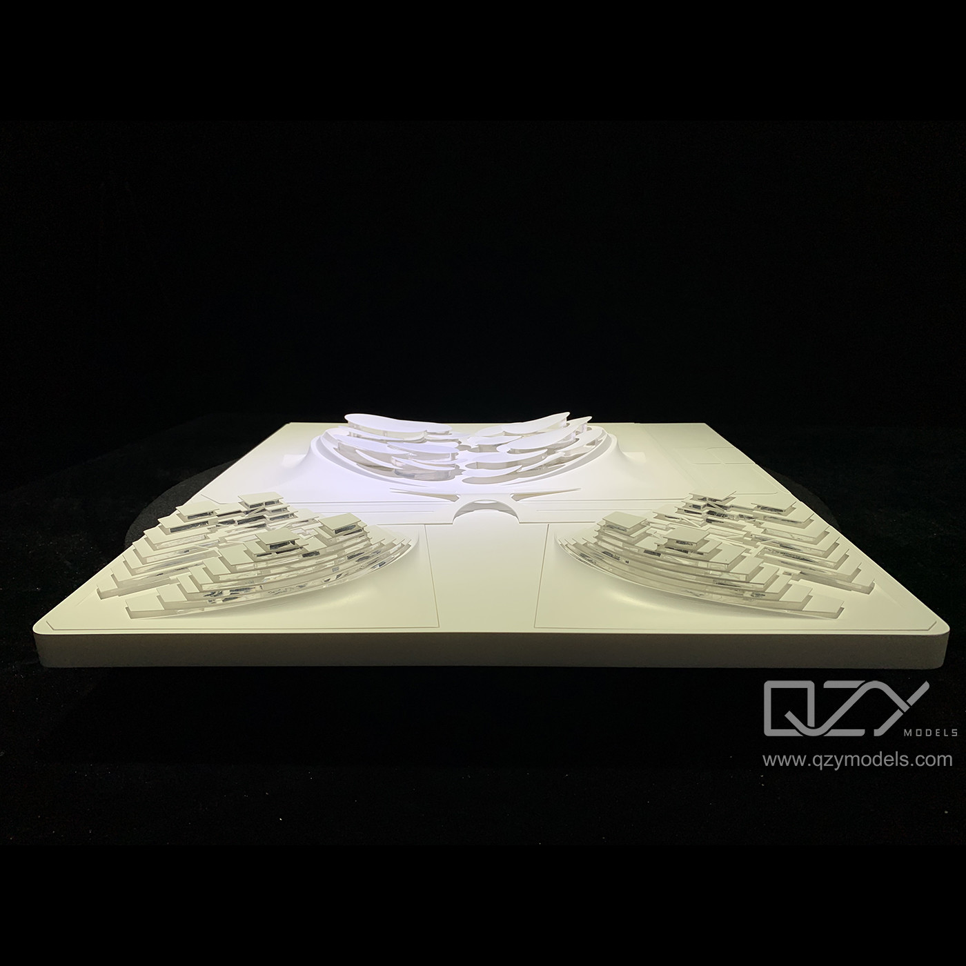 Swooding 1/1000 Chengdu Exhibition Center Scheme Model Architectural Design 3D Models