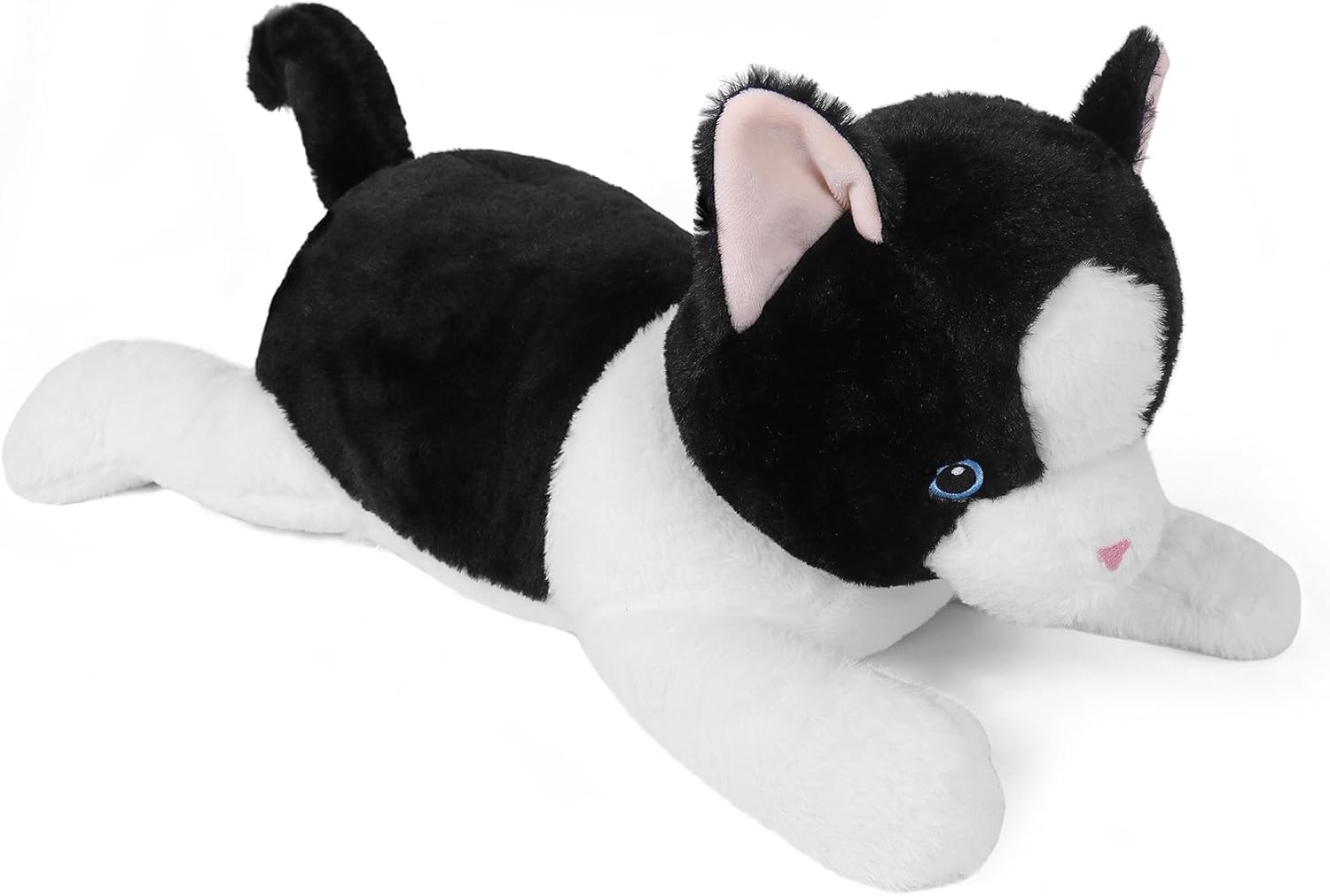 27 inches Cat Weighted stuffed animals, Cuddly Weighted Cat Plush Pillow Giant Plushie Ideal Gift for Adults & Kids