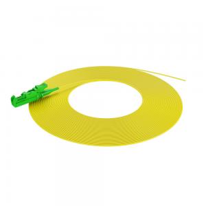China 0.9mm E2000 Fiber Pigtail Patch Cord With LSZH Yellow Jacket on sale