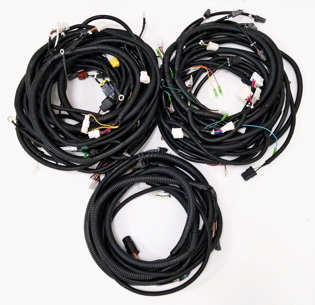 Kato HD820-3 Excavator Spare Parts Chassis Internal Cabin Solenoid Valve Monitor Wire Harness