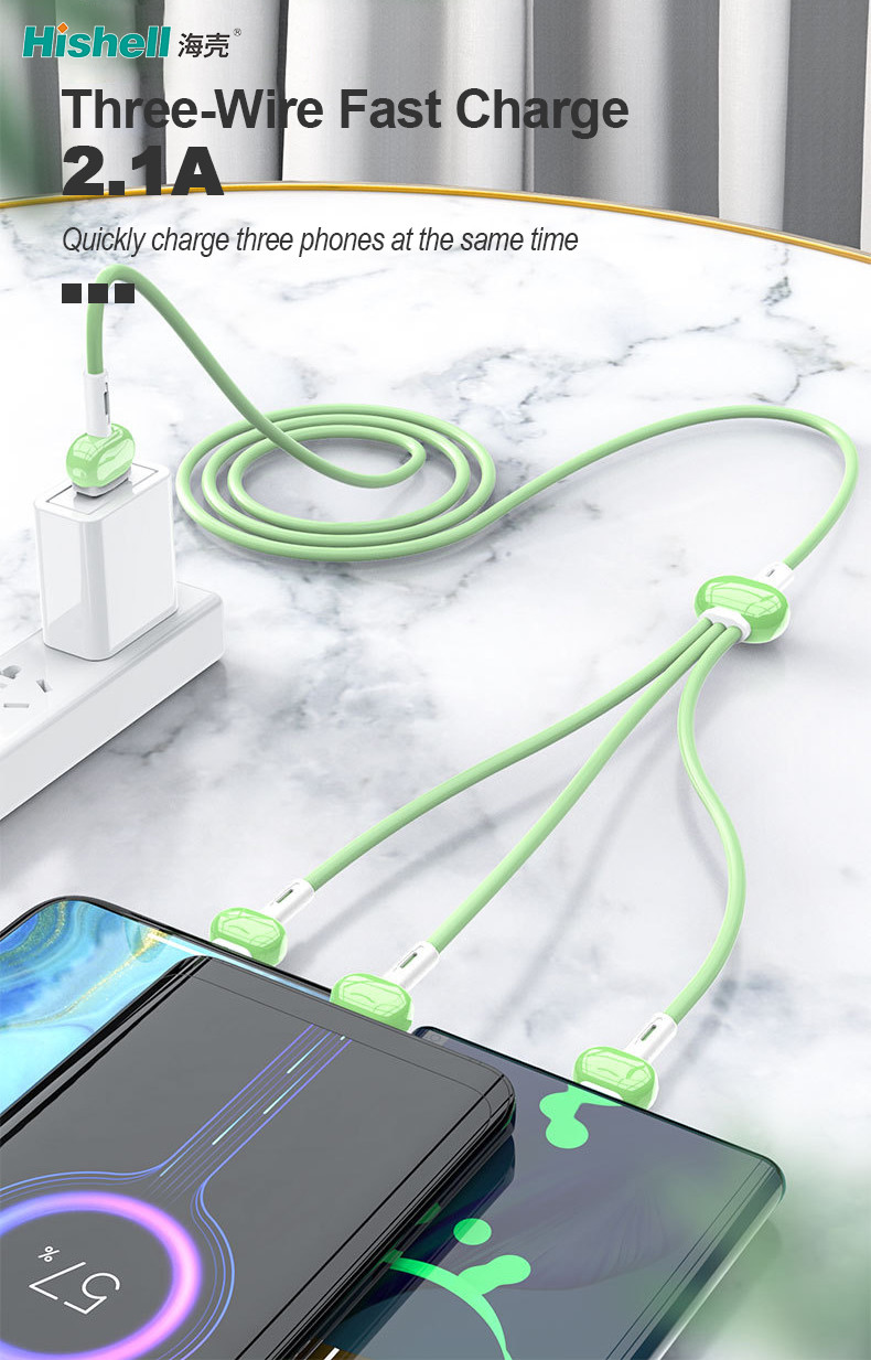 Anti Oxidation Long Mobile Phone Charging Cable Length 120CM Antiwear