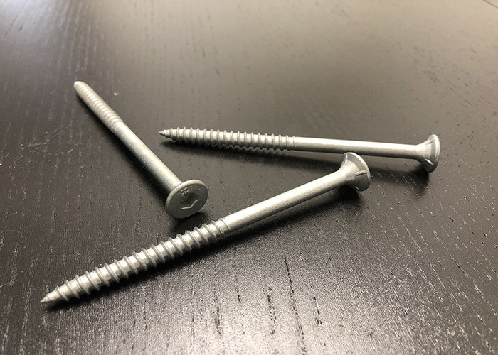 Galvanised C4 Bugle Head Batten Screws 14G Hex Socket Drive 100mm Decking Screws