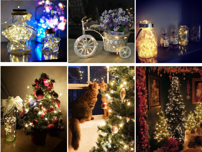 10 Meters Christmas Decorations Ornaments Light String 3500K IP65 2V 1