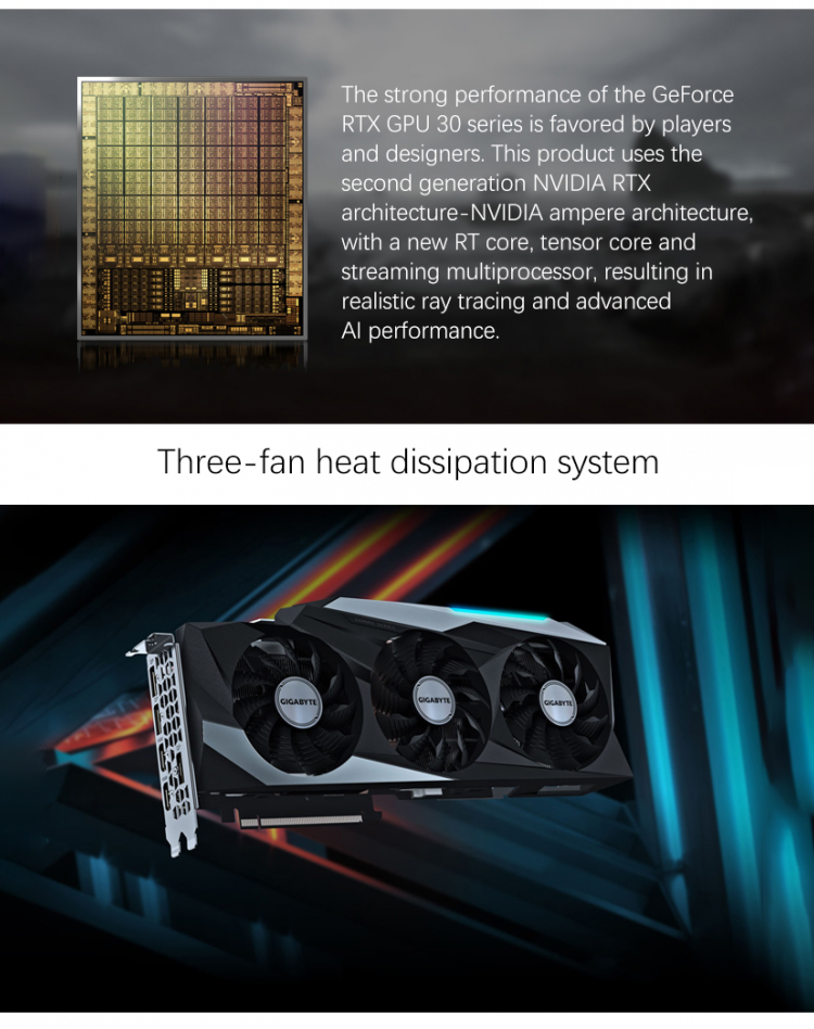 10GB 320 Bit Dedicated Graphics Card GeForce RTX 3080 Graphics Card