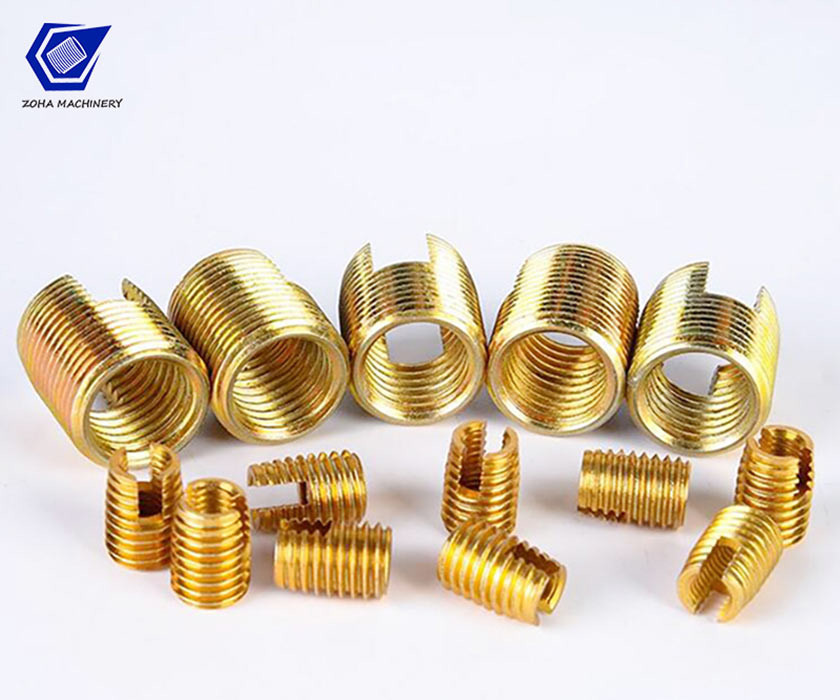 Zinc Plated Three Holes Headed Brass Keylocking Thread Inserts M3-M12 for Fasteners
