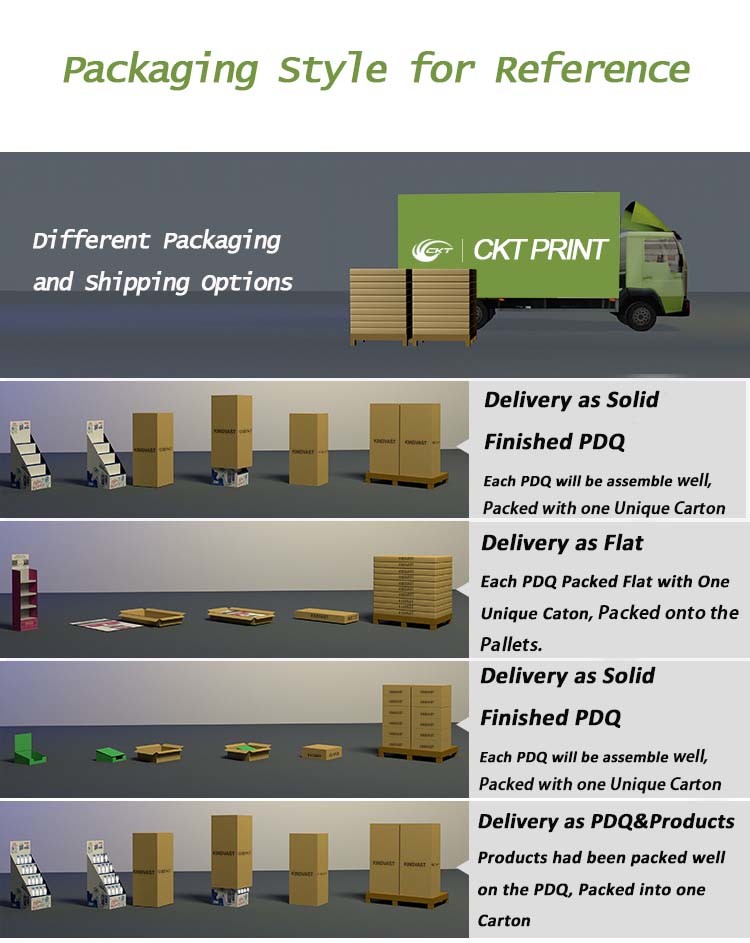 Elegant Cardboard Counter Display Box Carton Table Top Counter Custom Printing