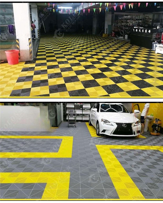 Plastic PP Interlocking Garage Floor Tile 2.0cm 3.0cm 4.0cm 5.0cm 6.0cm