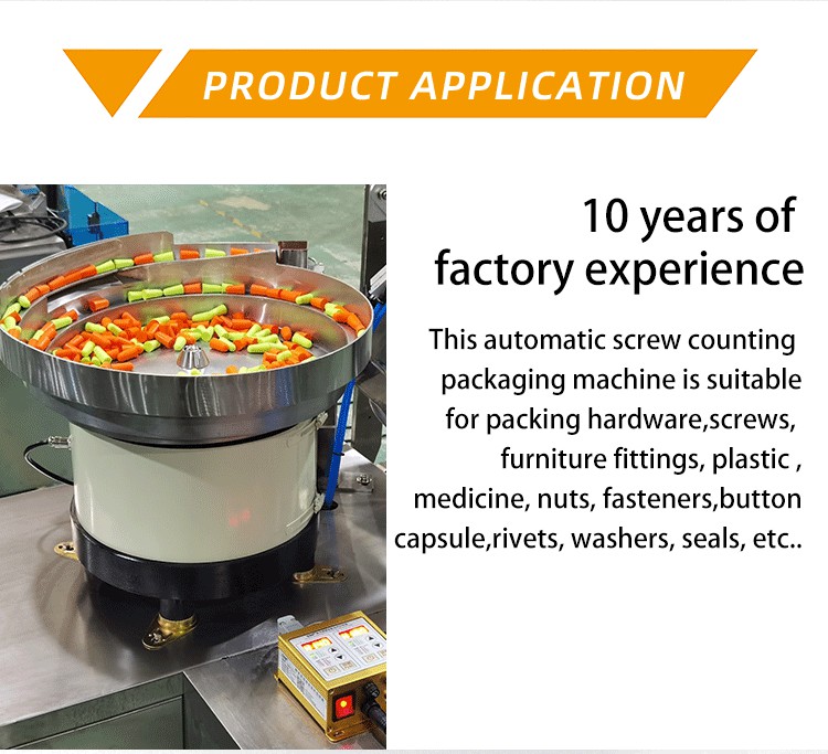 Automatic Vertical Counting Packing Machine for Screw Hardware Nail Fastener