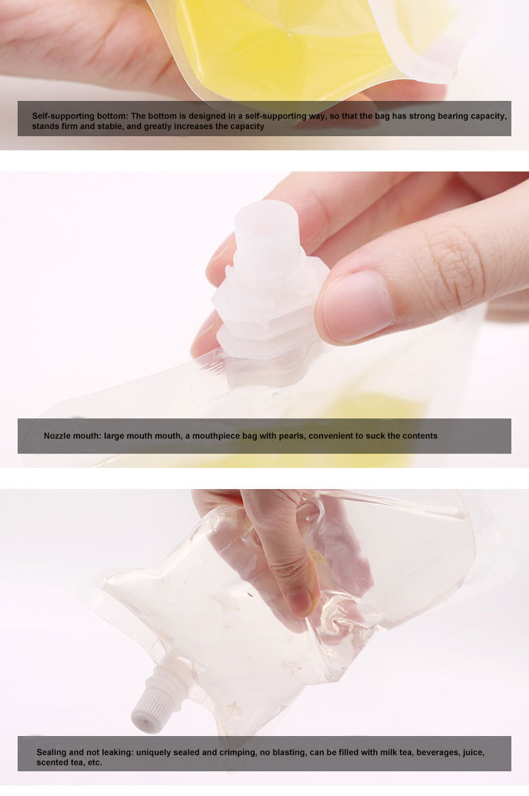 150ml Stand Up k Liquid Spout Bag Odorless For Beverage