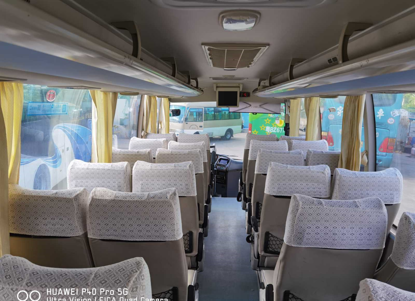 2014 Year Higer KLQ6896 Coach Bus 39 Seats Used Bus Diesel Engine 162kw No Accident LHD Bus