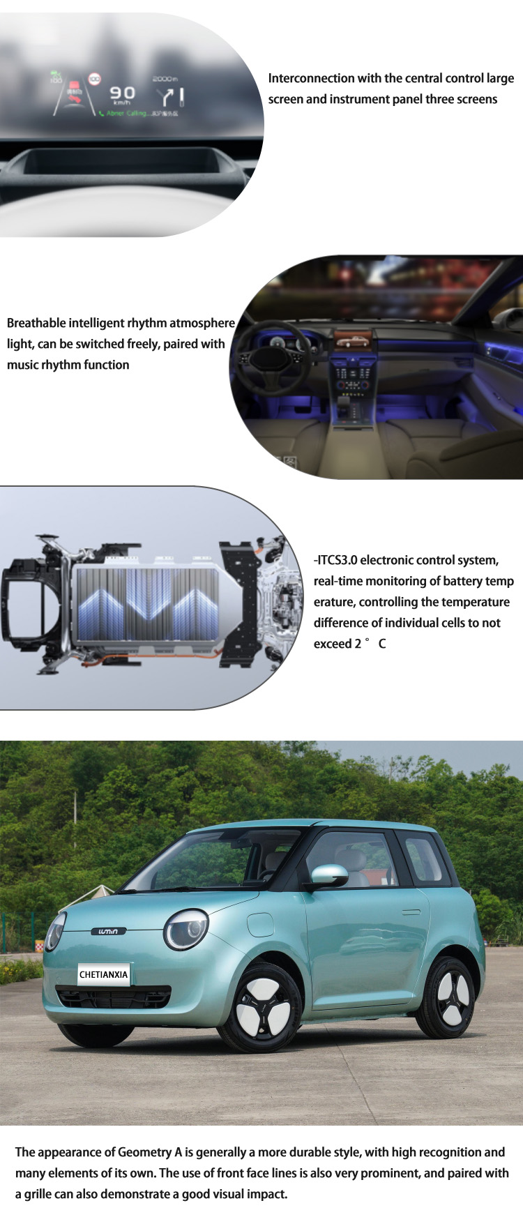 China Mini EV Cars New Energy Vehicles 4 Wheel Electric Changan