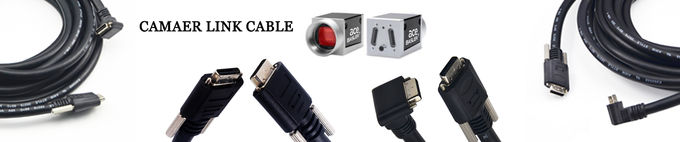 High Flex SCSI MDR 26pin to MDR 26pin Camera Link Cable with Screw Locking for Dynamic Application Millions Cycles
