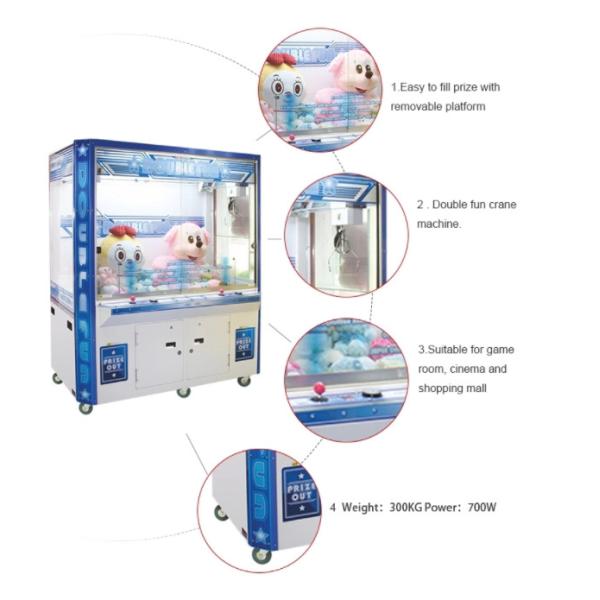 Club Party Coin Operated Toy Claw Crane Game Machine