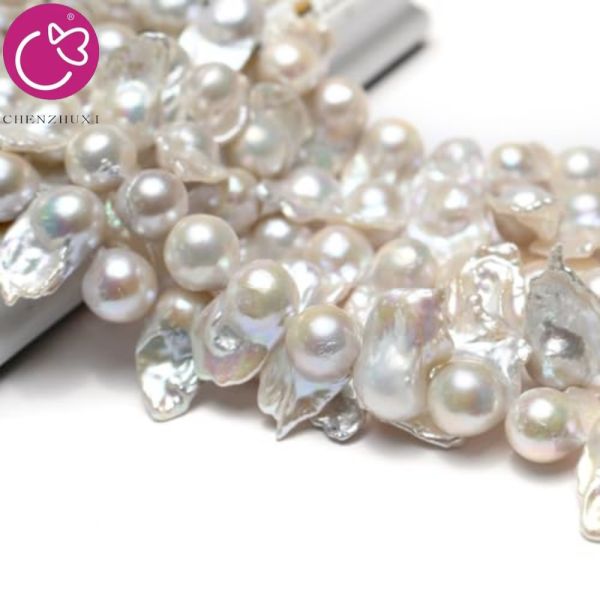 High Luster Large Rectangle Irregular Shape Natural Freshwater Loose Baroque Pearls Bead for Jewelry