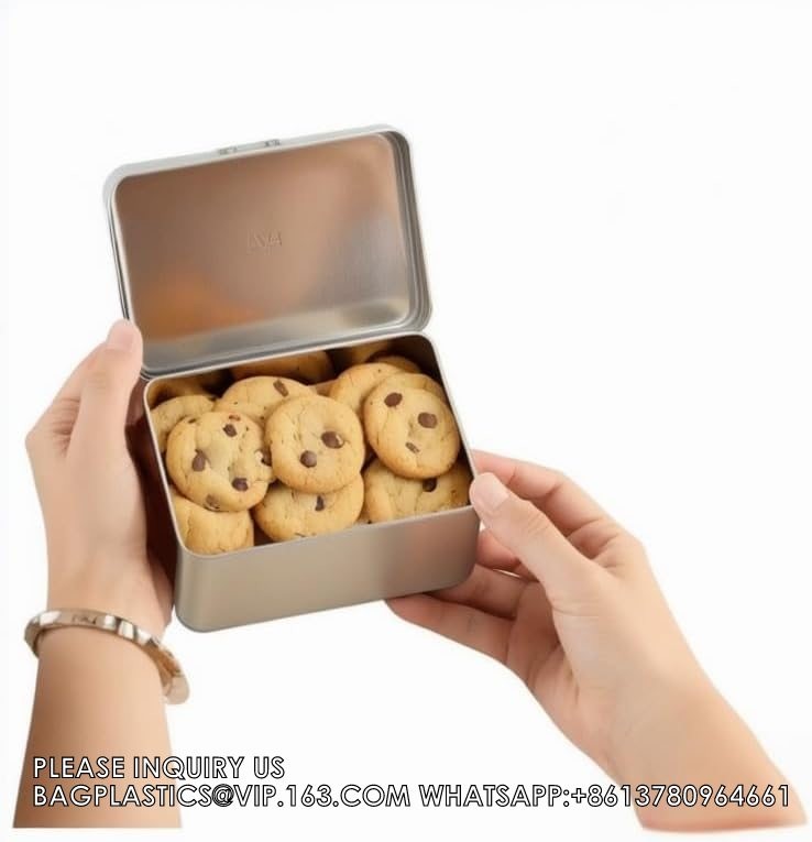 Tin Box Containers 3.7 X 2.4 X 0.8 Inch Metal Tins Storage Box, For Home Storage, Outdoor Active Storage