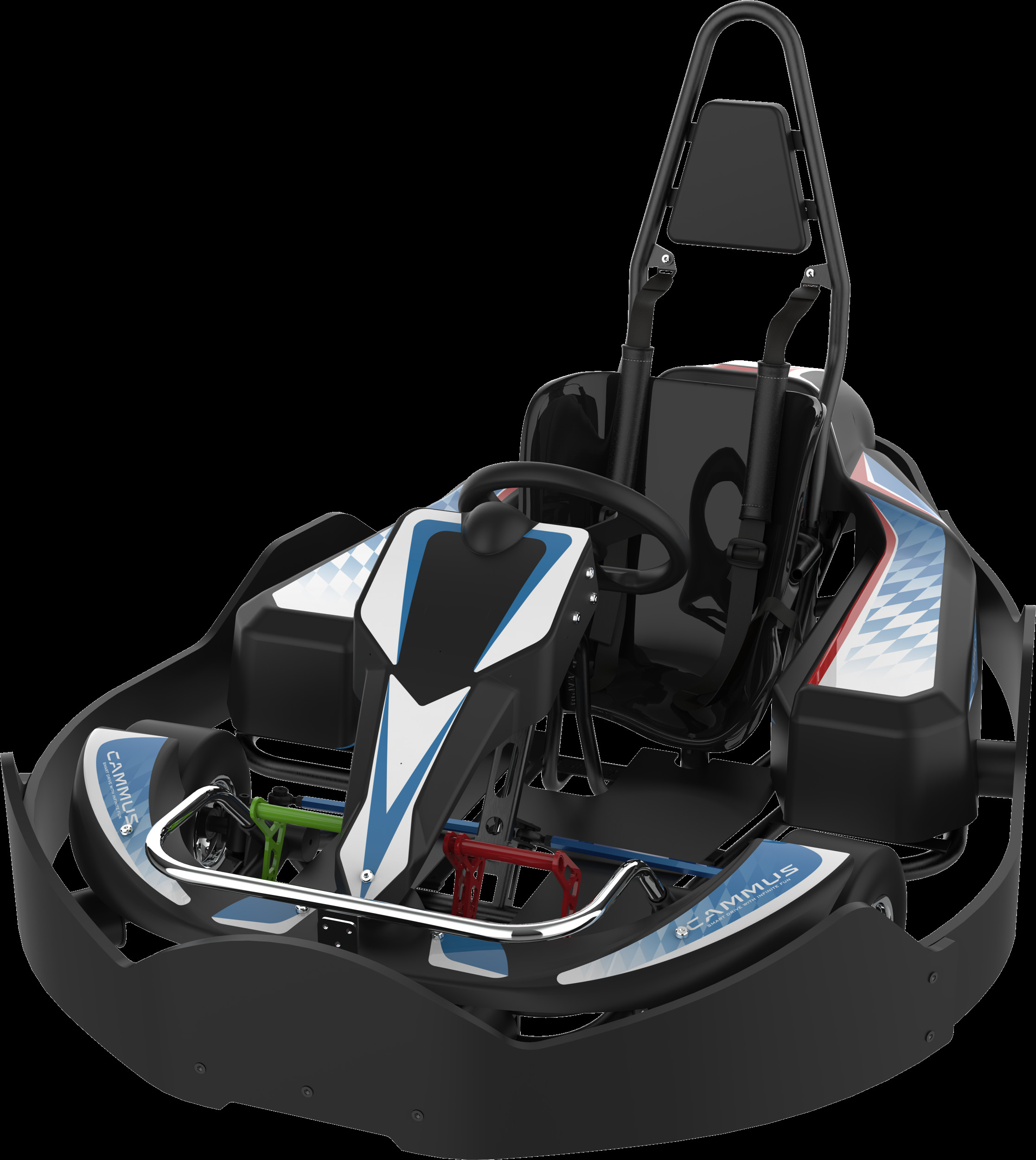 70km/H Electric Drift Go Kart 3 Wheel For Adults Wheel Base 1050mm