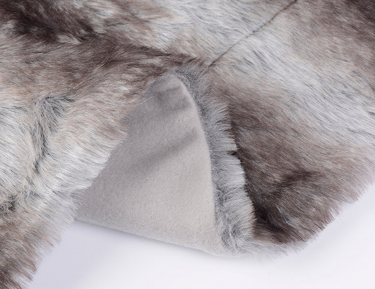 Soft Polyester Fake Fur Blanket 2 Ply For Couch / Chair Throws High Warmth Retention