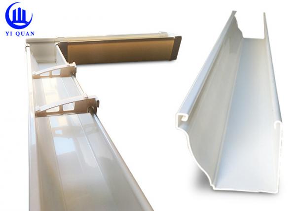 Quality Anti Corrision White Upvc Rain Gutter Systerm Easy Installation for sale