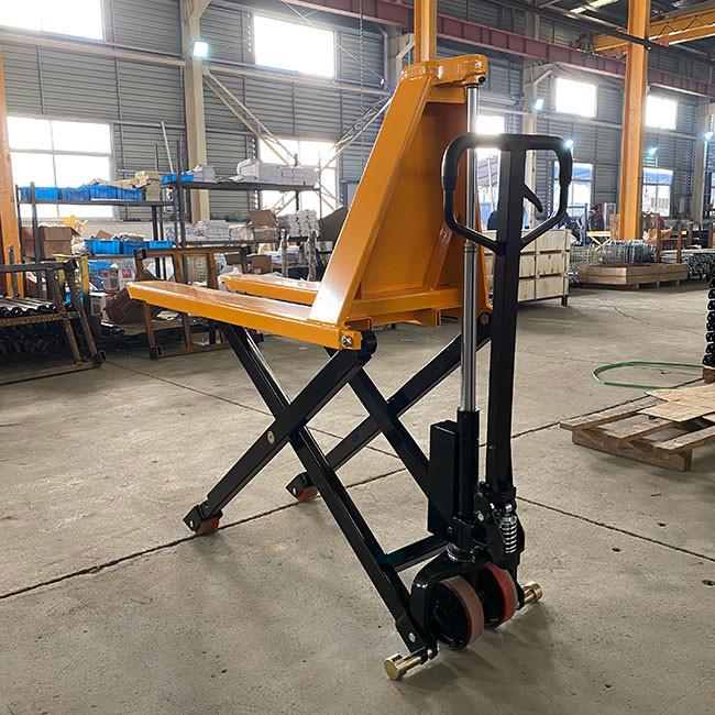 Load Capacity 1000kg Pallet Jack Scissor Pallet Truck Lifting Height 800mm
