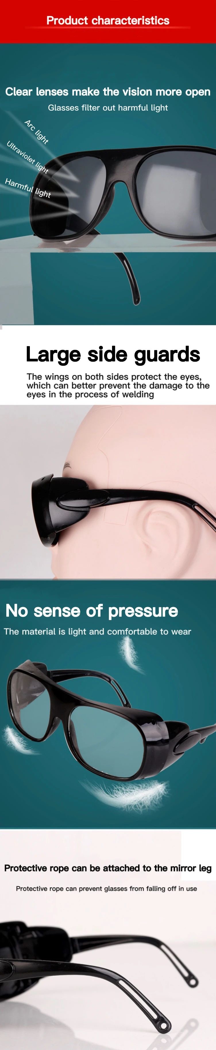 Industrial Arc Protection Anti Glare Anti Impact Work Goggles