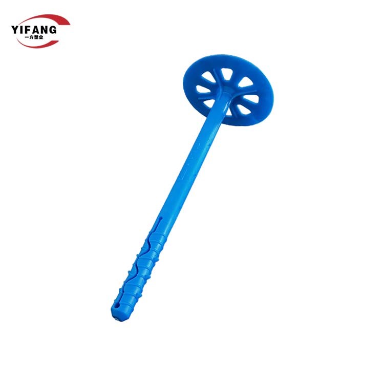 Dampproof Rigid Foam Insulation Fasteners , Plastic Concrete Anchors With Disc