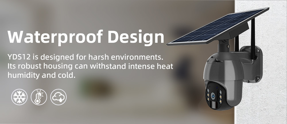 2K WiFi Solar IP Camera Outdoor Smart Human Detection