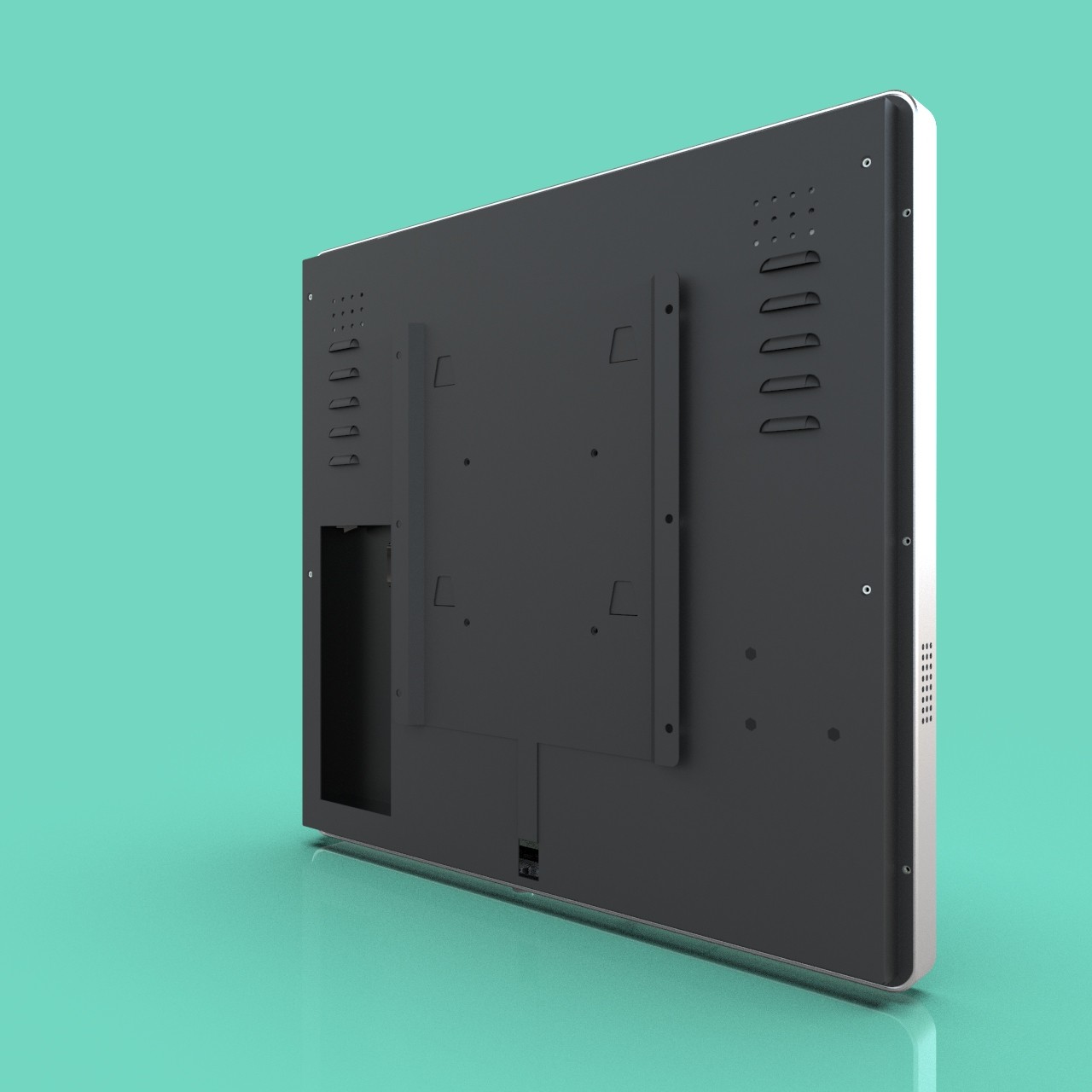 JP1801 18.5+7-Inch Dual-Screen Face Recognition Access Control Terminal Supports face recognition, fingerprint, and card identification