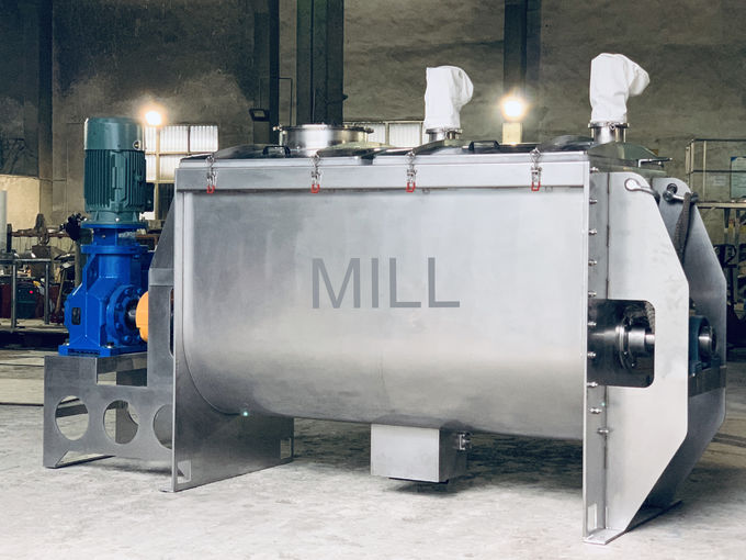 Multifunctional heated Instant coffee powder ribbon mixing machine