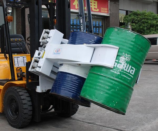 Double 55 Gallon Drum Clamp Forklift Attachment Forklift Barrel Clamp